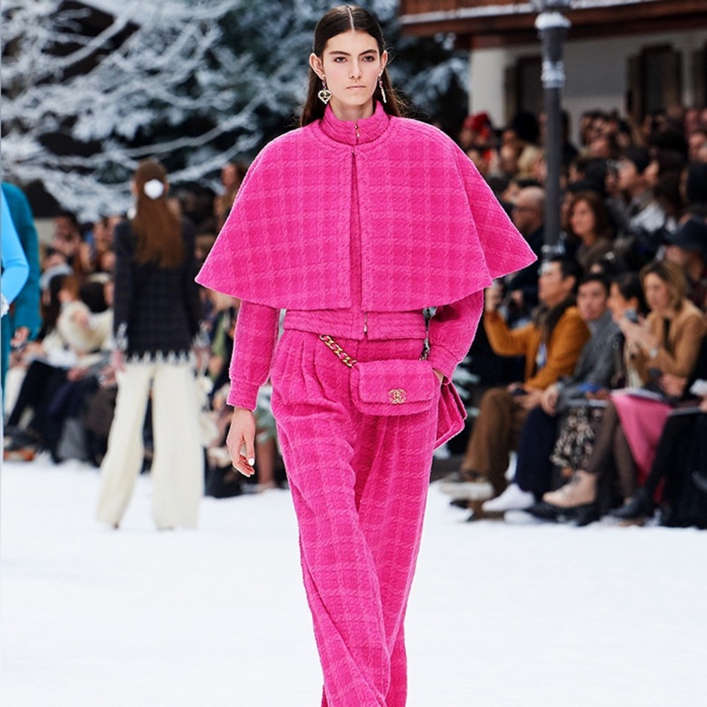 Chanel Pink lagerfeld Jacket